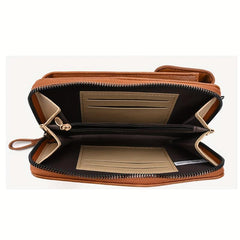 Retro Style Mini PU Leather Crossbody Bag Coin Purse Wallet