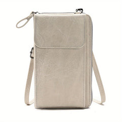 Retro Style Mini PU Leather Crossbody Bag Coin Purse Wallet