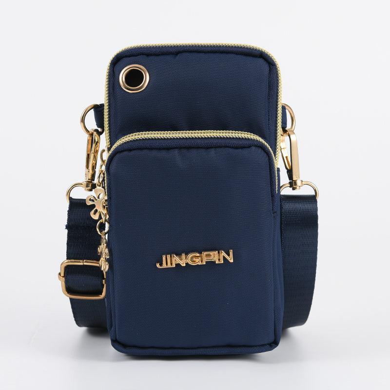 Zipper Coin Purse Small Phone Bag with Letter Detail