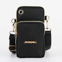 Zipper Coin Purse Small Phone Bag with Letter Detail