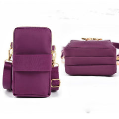 Zipper Coin Purse Small Phone Bag with Letter Detail