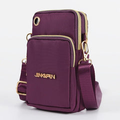 Zipper Coin Purse Small Phone Bag with Letter Detail