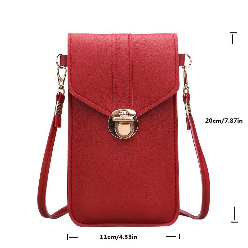 Crossbody Bag with Touch Screen Mobile Phone Compartment