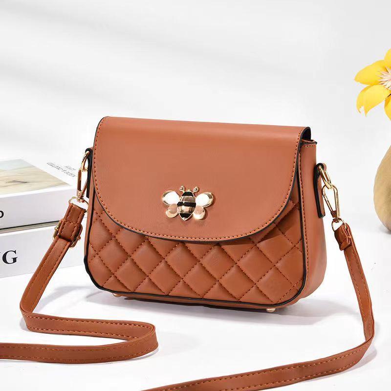 Textured Quilted Crossbody Bag Classic Versatile Shoulder Bag