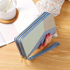 Large Capacity Faux Leather Wallet Clutch Purse