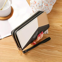 Large Capacity Faux Leather Wallet Clutch Purse