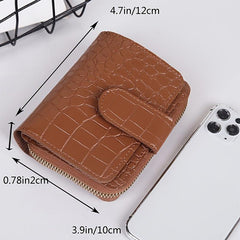 Women's Bi Fold Wallet with Card Slots and Coin Purse
