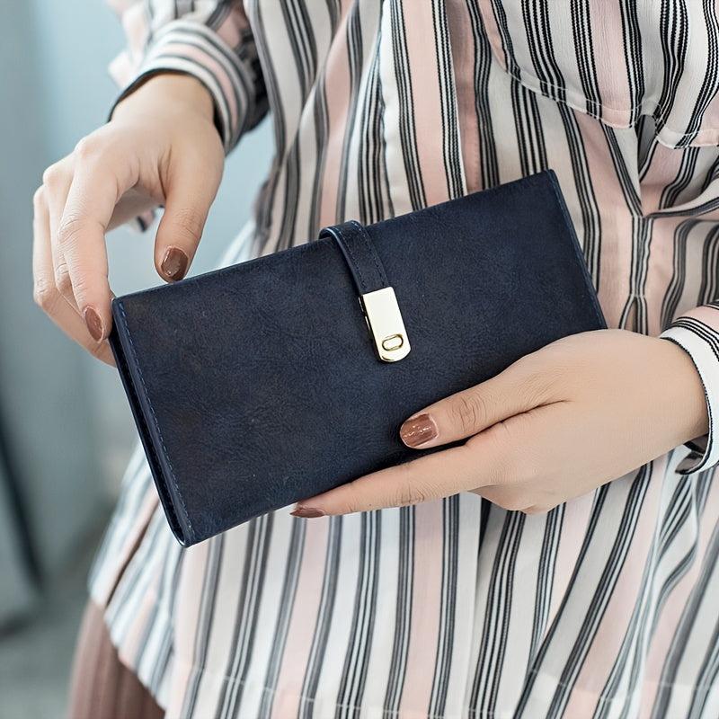 Vintage Style Long Wallet Women's Wallet With Multiple Card Slots