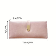 Vintage Style Long Wallet Women's Wallet With Multiple Card Slots