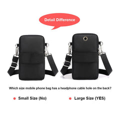 Minimalist Zipper Crossbody Bag Solid Shoulder Bag All Match Storage Bag