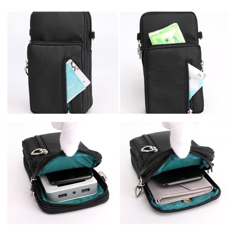 Minimalist Zipper Crossbody Bag Solid Shoulder Bag All Match Storage Bag