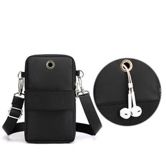 Minimalist Zipper Crossbody Bag Solid Shoulder Bag All Match Storage Bag