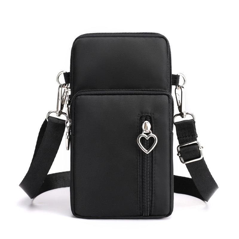 Minimalist Zipper Crossbody Bag Solid Shoulder Bag All Match Storage Bag
