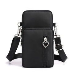 Minimalist Zipper Crossbody Bag Solid Shoulder Bag All Match Storage Bag
