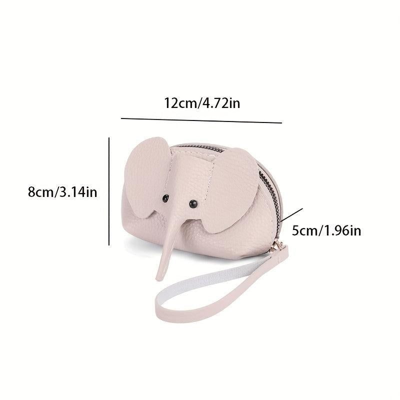 Mini Elephant Coin Purse Clutch Pouch Lightweight Wallet With Wristband