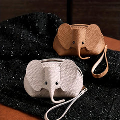 Mini Elephant Coin Purse Clutch Pouch Lightweight Wallet With Wristband