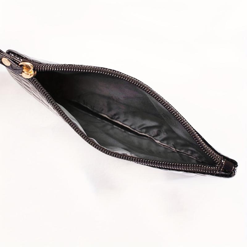 Crocodile Pattern Long Wallet Zipper Clutch Purse