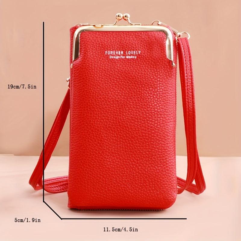 Mini Crossbody Bag Kiss Lock Phone Bag