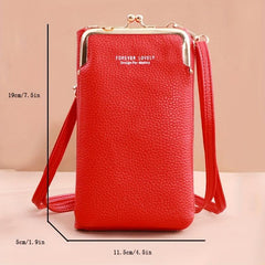 Mini Crossbody Bag Kiss Lock Phone Bag