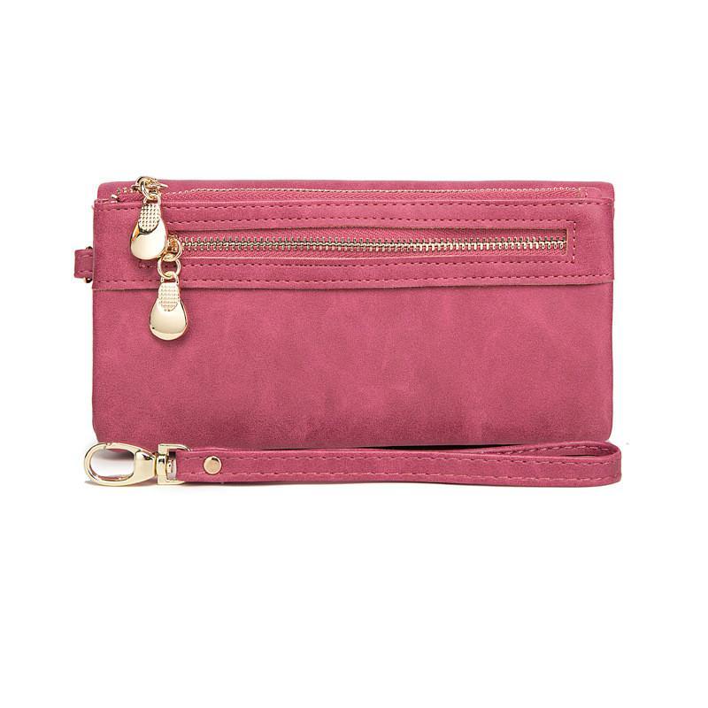 Women's Long Wallet Clutch Coin Purse Solid Purse For Shopping