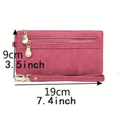 Women's Long Wallet Clutch Coin Purse Solid Purse For Shopping