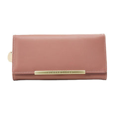 Women's Long Casual Clutch Bifold Wallet With Card Slots