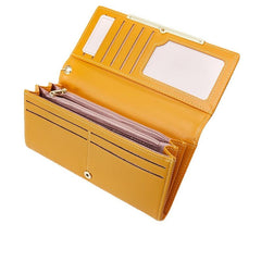 Women's Long Casual Clutch Bifold Wallet With Card Slots