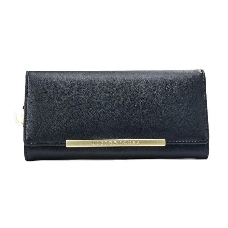 Women's Long Casual Clutch Bifold Wallet With Card Slots