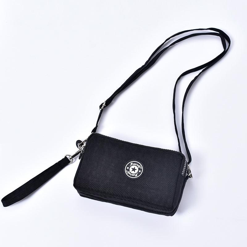 Women's Zipper Coin Purse Mobile Phone Bag Travel Three-layer Zipper Wallet