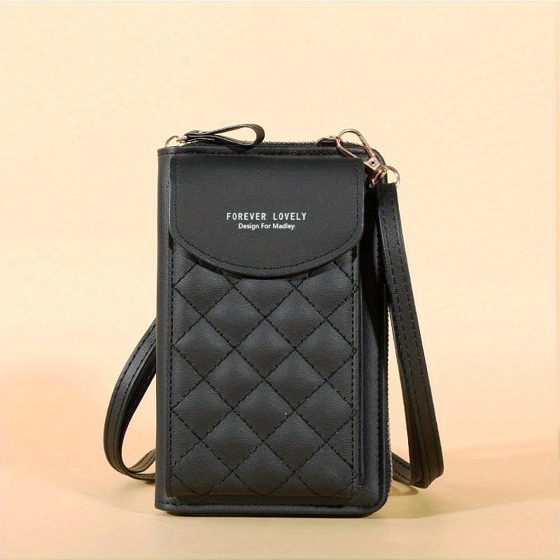 Mini Crossbody Bag Zipper Clutch Wallet for Women