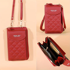 Mini Crossbody Bag Zipper Clutch Wallet for Women