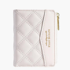 Women's Quilted Credit Card Holser PU Leather Wallet