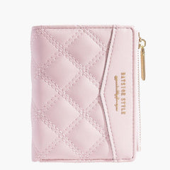 Women's Quilted Credit Card Holser PU Leather Wallet