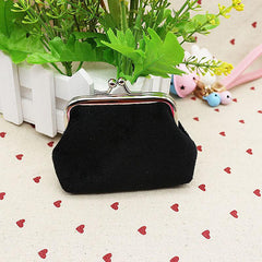 Fluffy Kiss Lock Coin Purse for Women