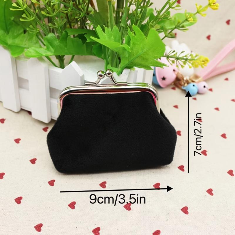 Fluffy Kiss Lock Coin Purse for Women