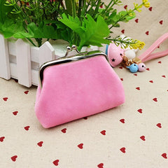Fluffy Kiss Lock Coin Purse for Women