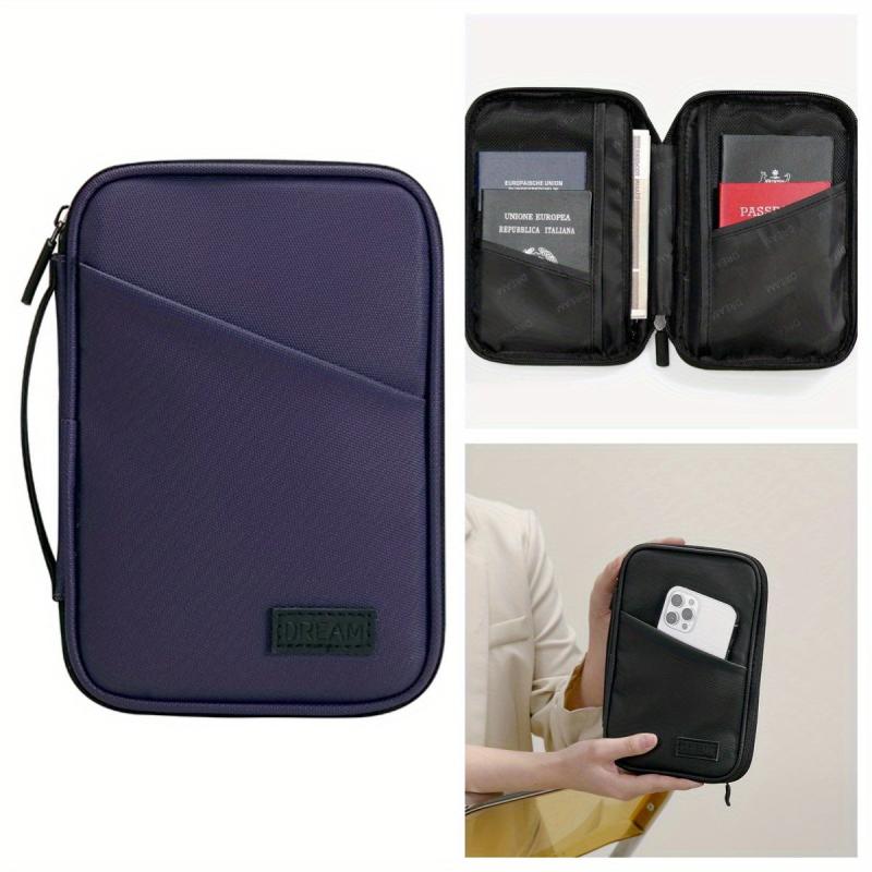 Anti Theft Brush Waterproof Travel Passport Bag