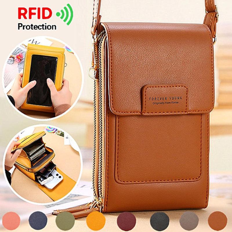 Small Crossbody Handbag for Women with Touch Screen Mobile Phone Bag