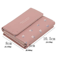 Short Buckled Wallet Women's Coin Purse Large Capacity