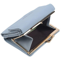 Short Buckled Wallet Women's Coin Purse Large Capacity