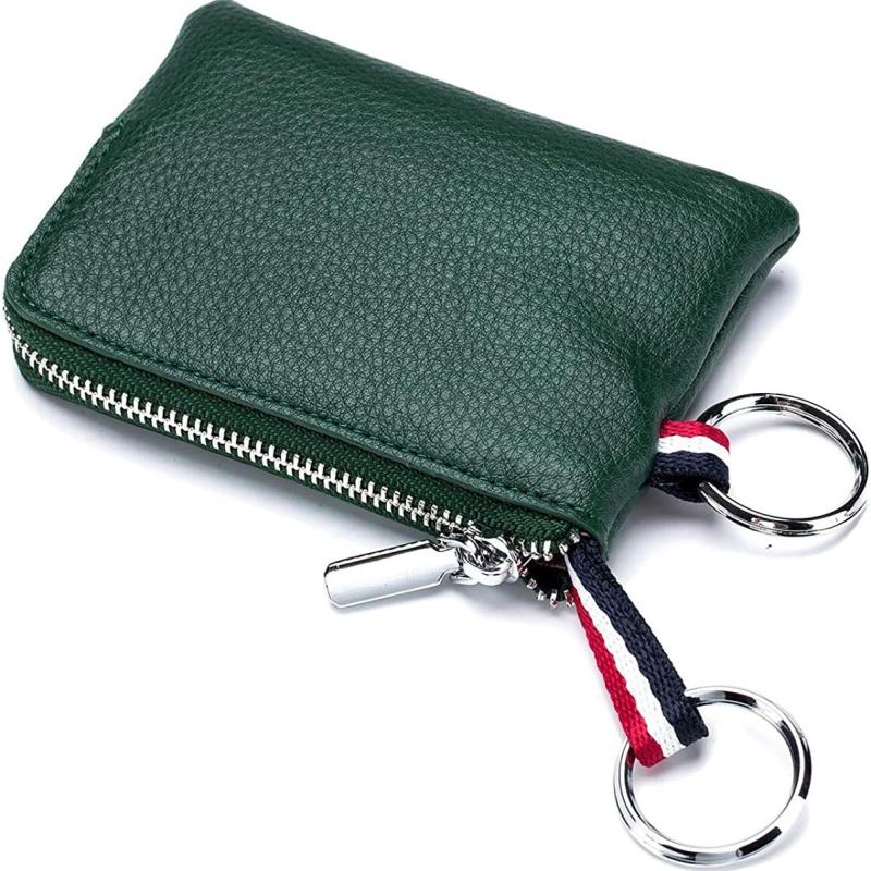 Solid Coin Purse PU Leather Portable Lightweight Keys Holder