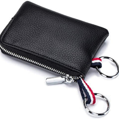 Solid Coin Purse PU Leather Portable Lightweight Keys Holder