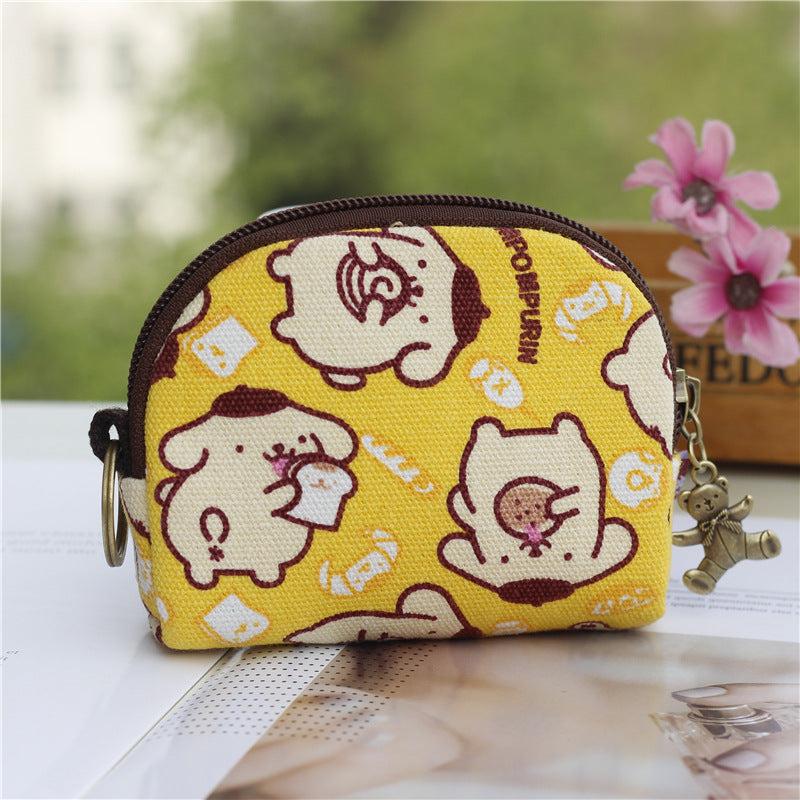 Animal Pattern Coin Purse Mini Wallet With Zipper Clutch Purse