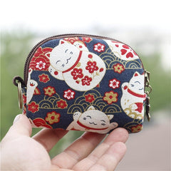 Animal Pattern Coin Purse Mini Wallet With Zipper Clutch Purse