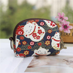 Animal Pattern Coin Purse Mini Wallet With Zipper Clutch Purse