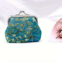 Women's Landscape Print Coin Purse Mini Storage Bag Key Bag