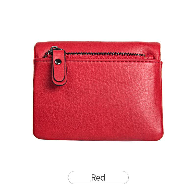 Retro Faux Leather Small Wallet with Snap Button