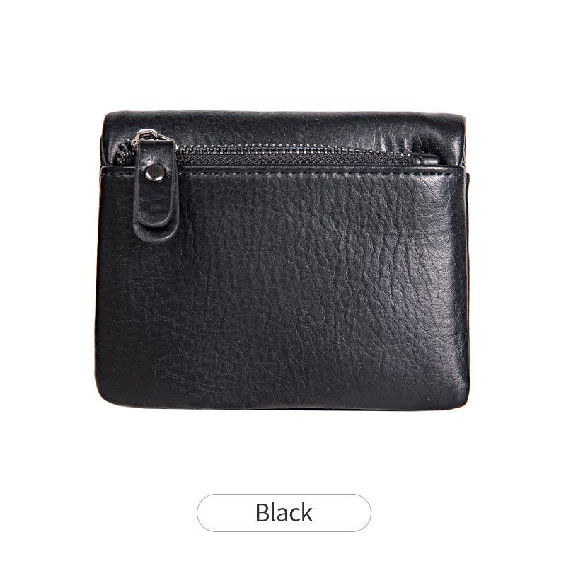 Retro Faux Leather Small Wallet with Snap Button