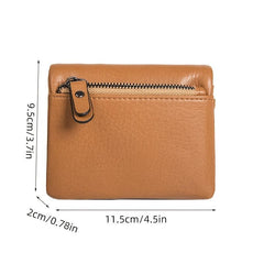Retro Faux Leather Small Wallet with Snap Button