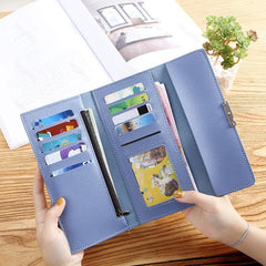 Women's Long Wallet with Card Slots & Zipper Pocket